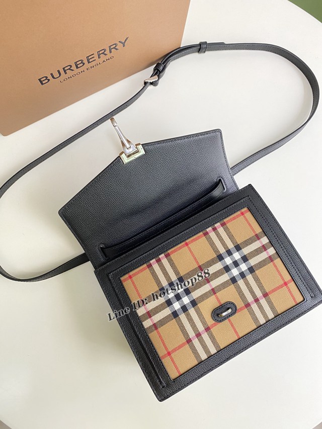 Burberry專櫃新款Vintage復古格紋斜背包 巴寶莉肩背女包 yxb1469